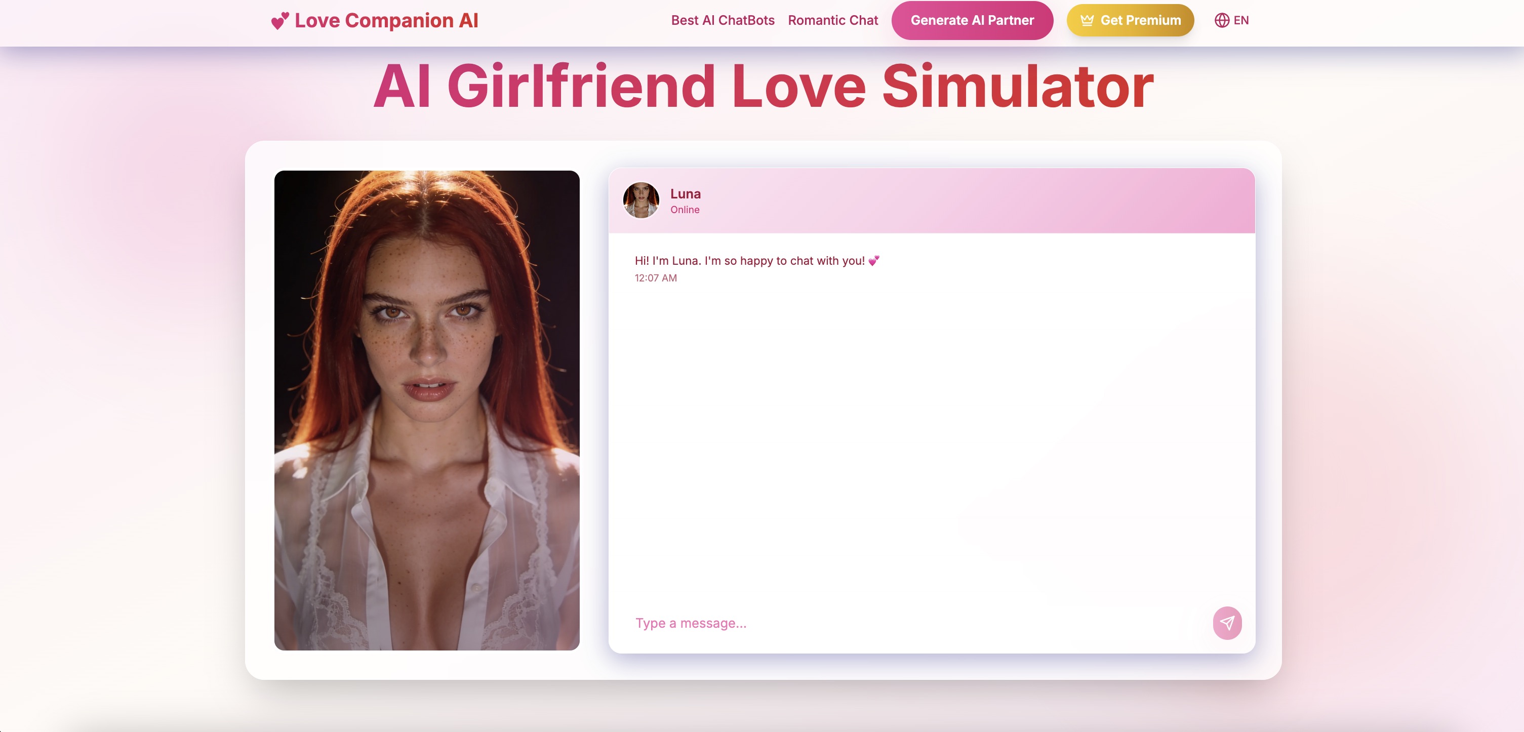 Love Companion AI screenshot
